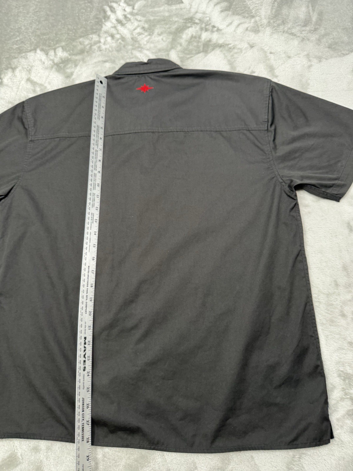 Polaris Slingshot Pit Crew Shirt Mens Medium Striped Racing Mechanic Button Work