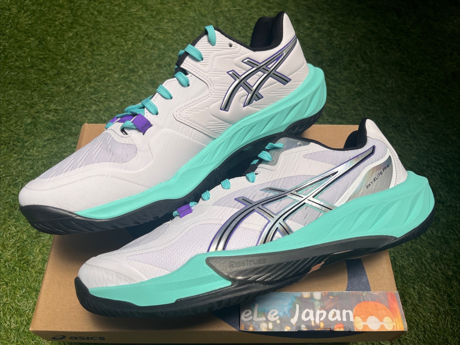 ASICS SKY ELITE FF 4 1051A100 100 White/Radiant Amethyst Unisex Volleyball Shoes