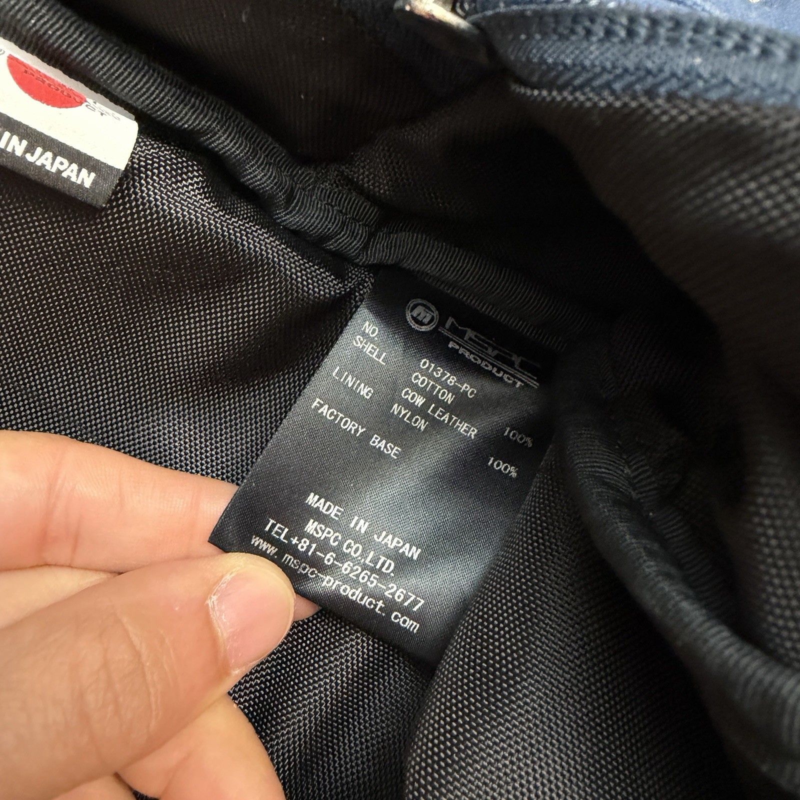 Master Piece MSPC Push Connection Backpack Cow Leather Made In Japan