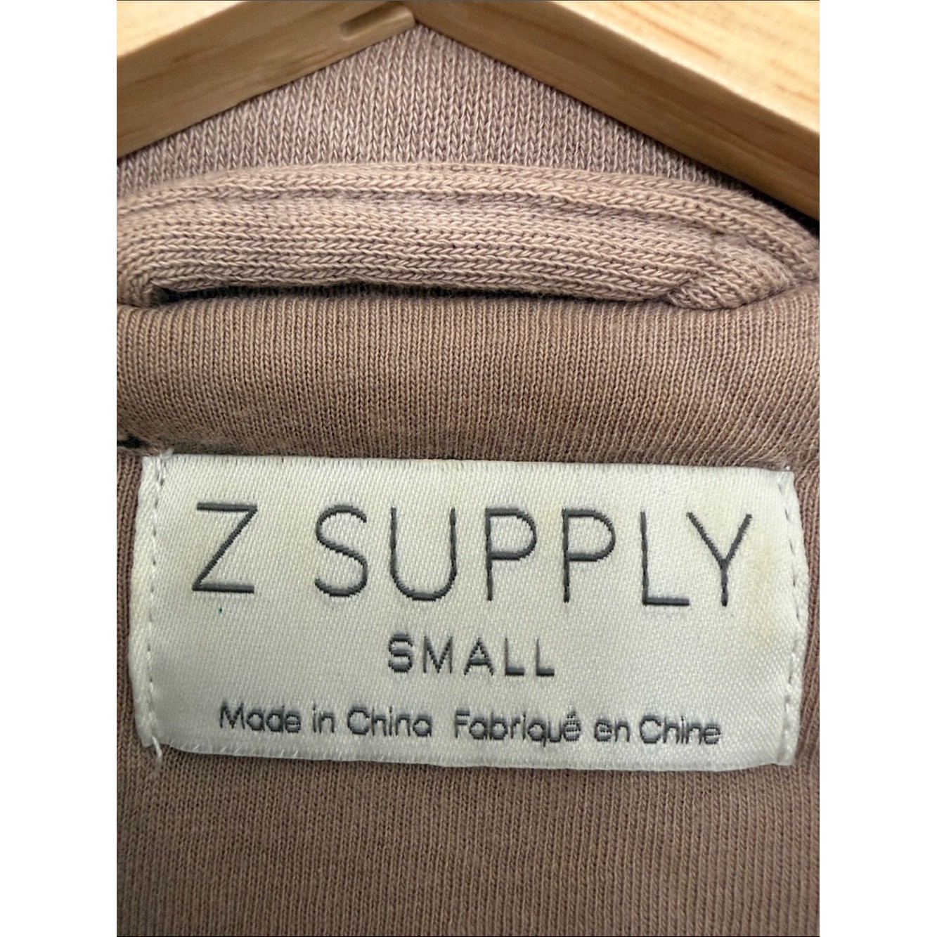 Z Supply Moto Jacket – Asymmetrical Soft Knit 100% Cotton Sweatshirt Woman’s S