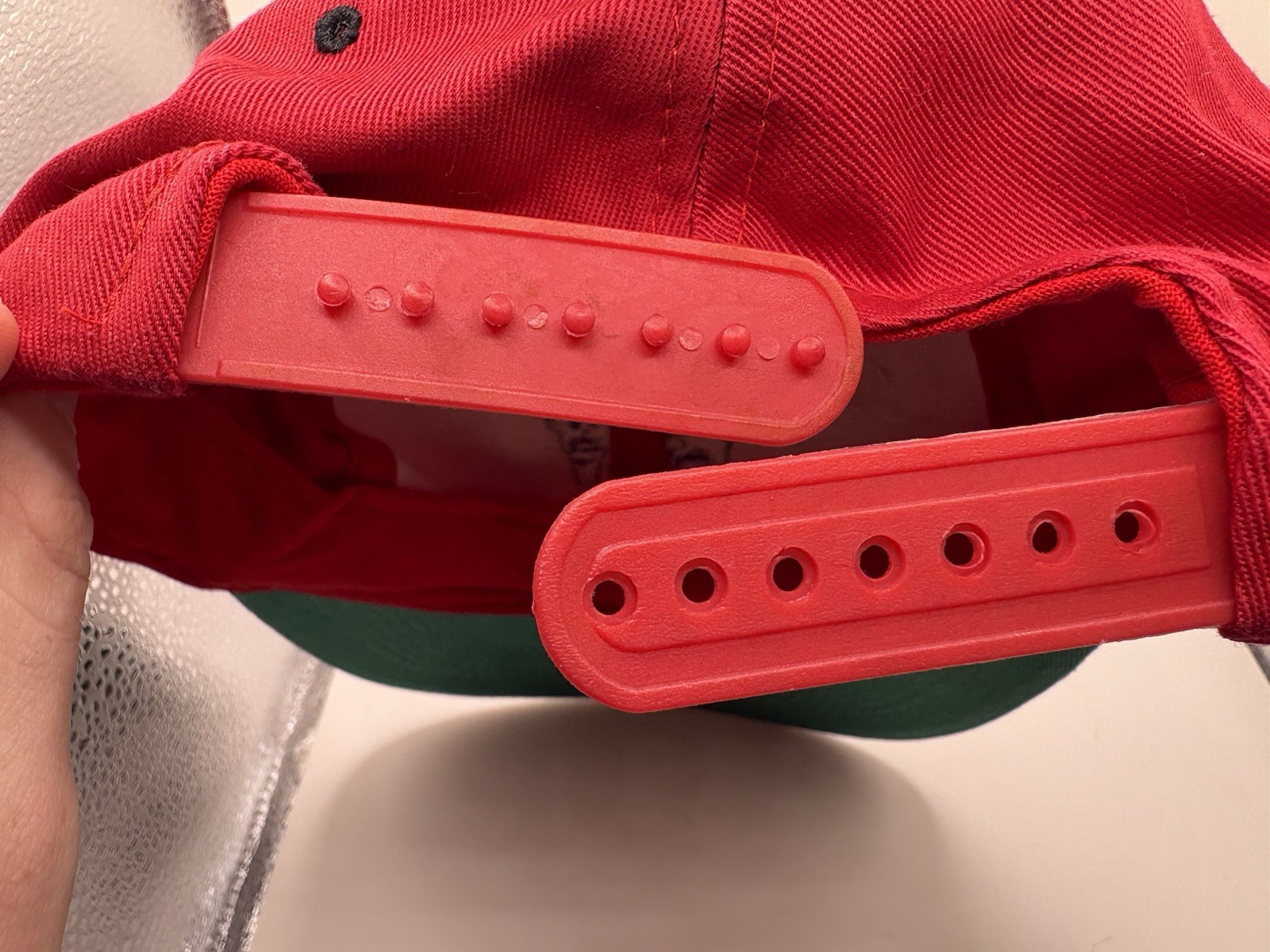 Vintage 90s MTV Beavis and Butt Head Snapback Hat Red Black Green Underbrim VTG