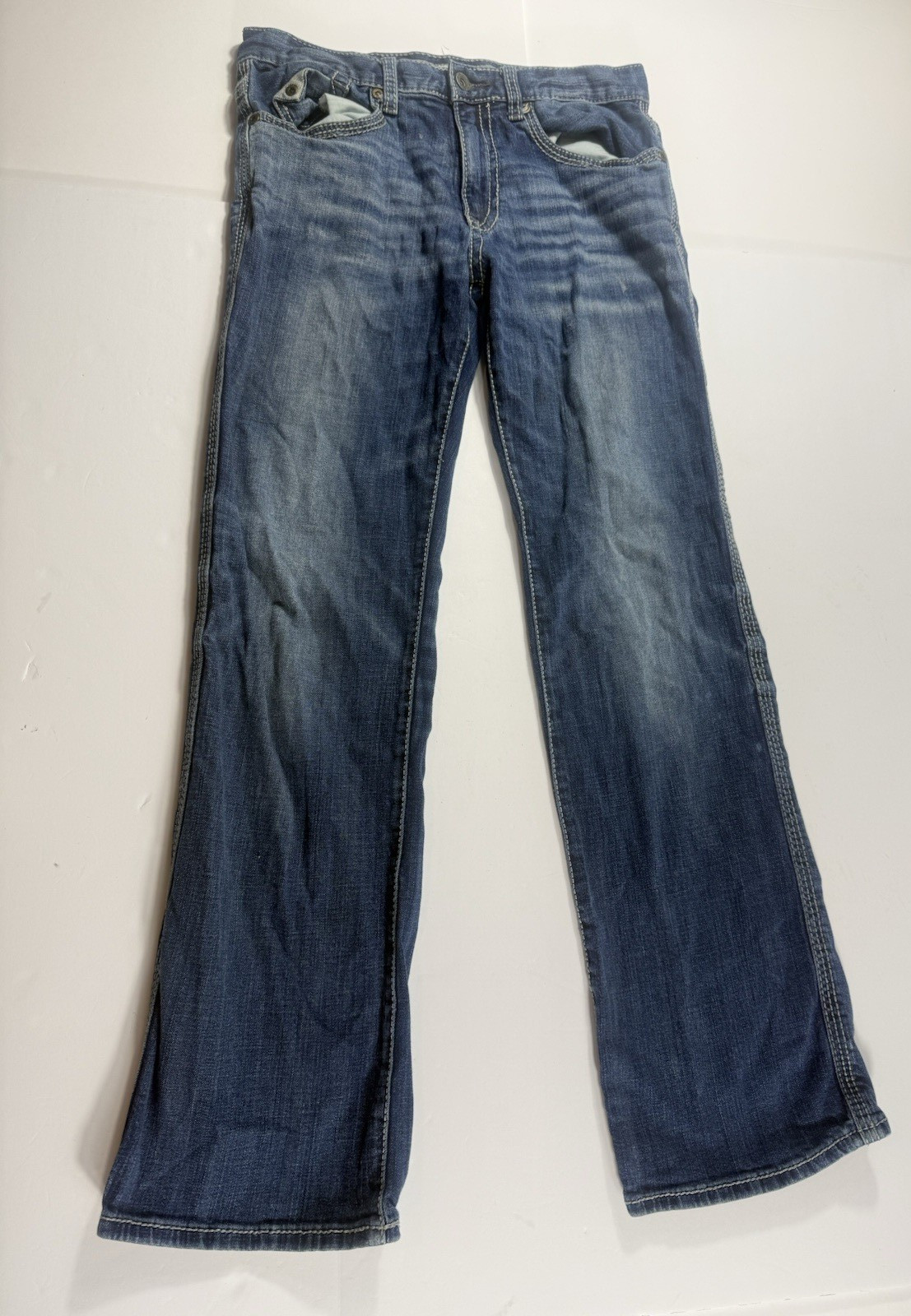 BKE Jeans ~ Jake Straight ~ Size 30R~ Long Length ~ Thick Stitching ~ Very Nice