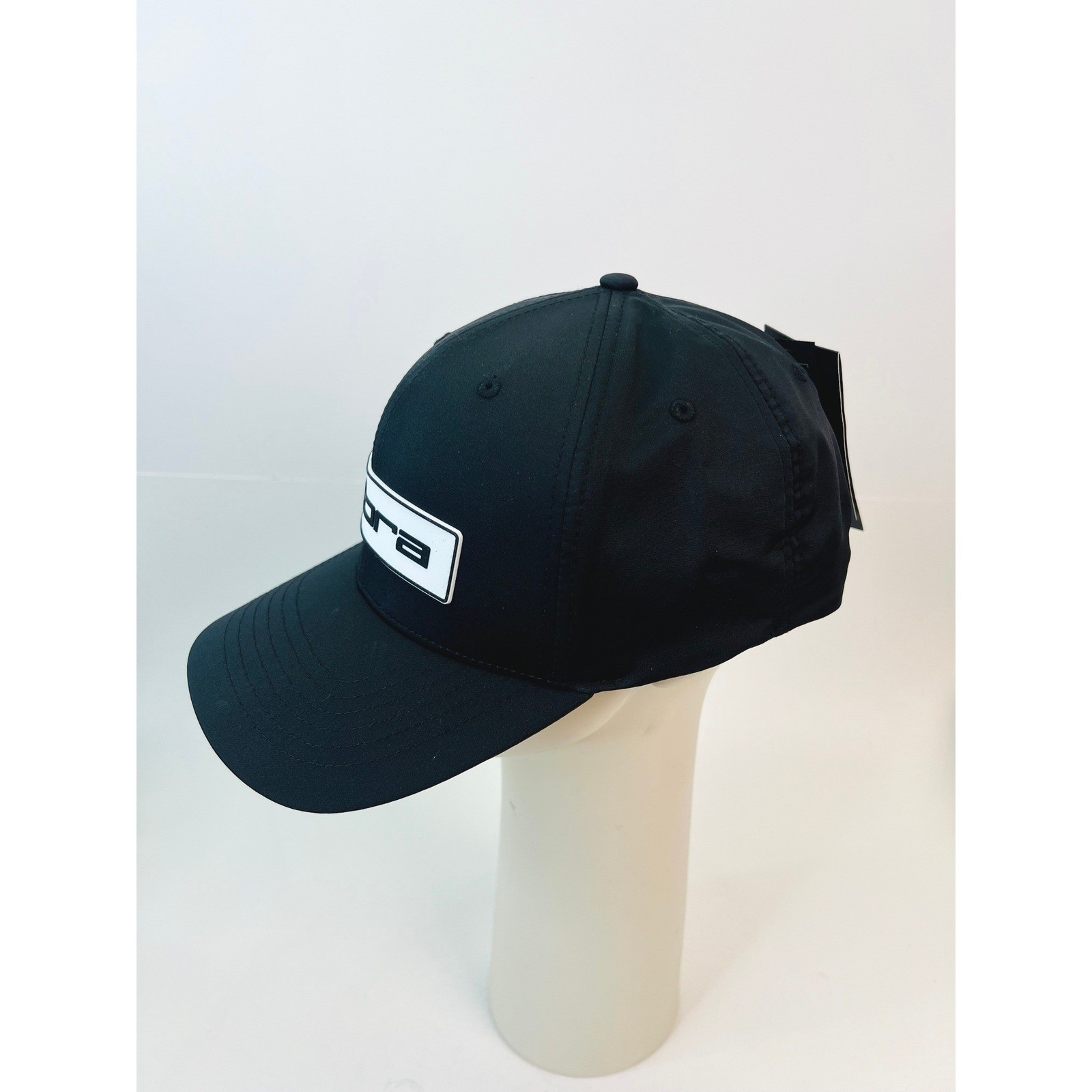 Cobra Tour Tech Golf Cap Black White Flexfit 110 Snapback Hat 909727 02 NEW
