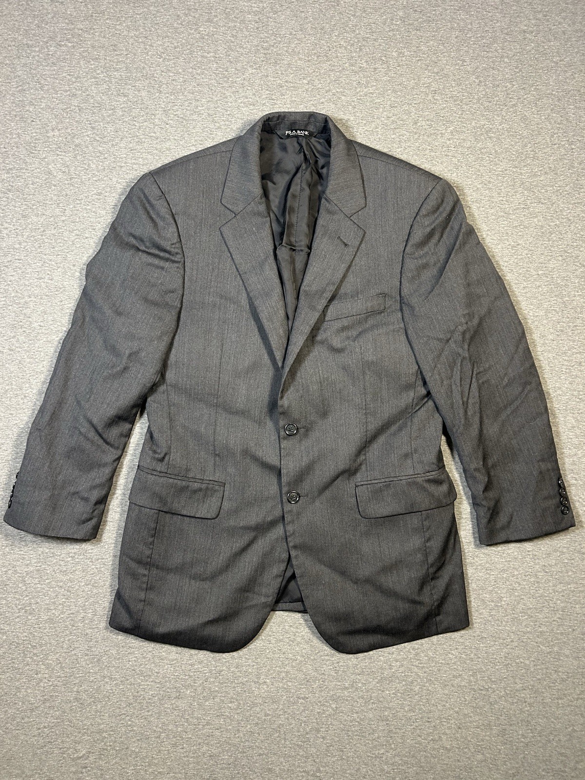 JOS A BANK MENS BLAZER SZ R39 DARK GREY SUIT JACKET SPORTSCOAT MENSWEAR BUSINESS