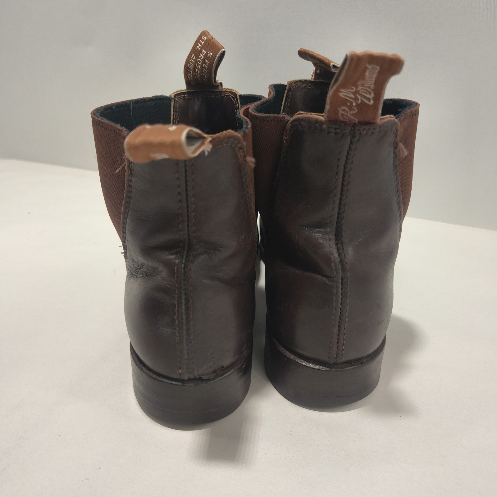 R.M. Williams Comfort Craftsman Boots – Brown Leather – Size 5 G WF
