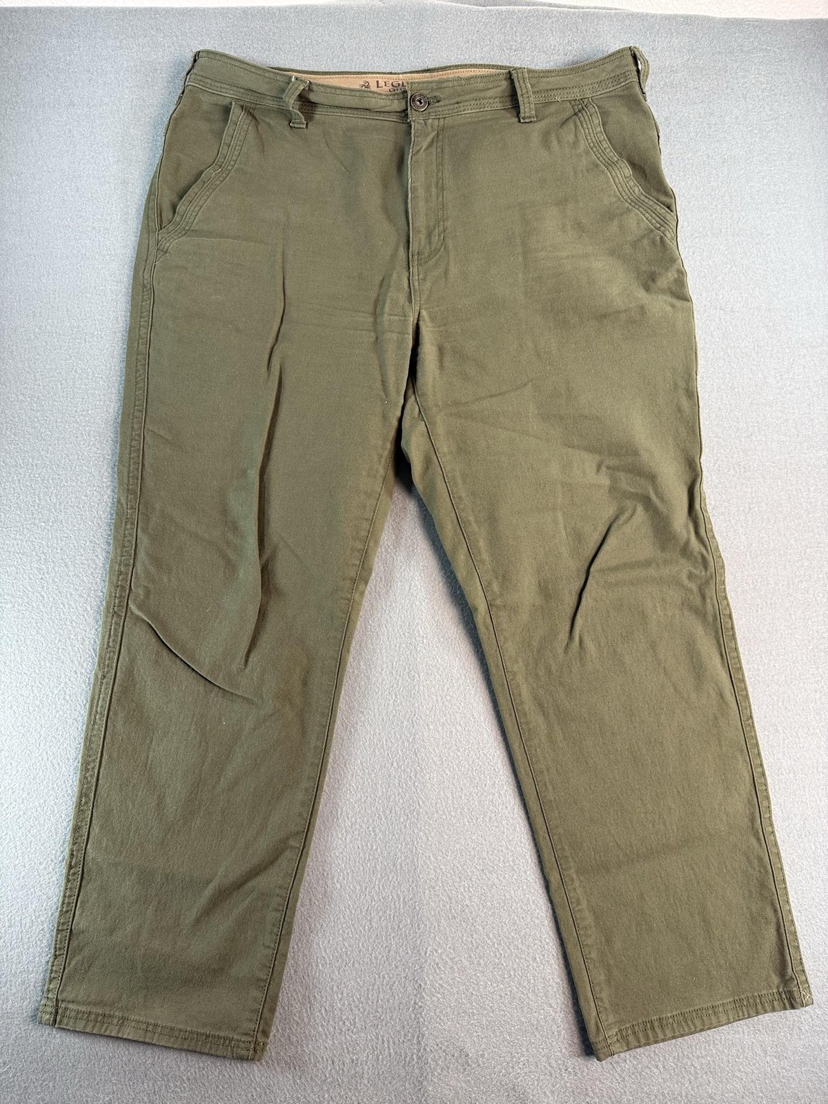 Legendary Outfitters Pants Mens 38×30 Green Regular Fit Cargo Canvas Workwear