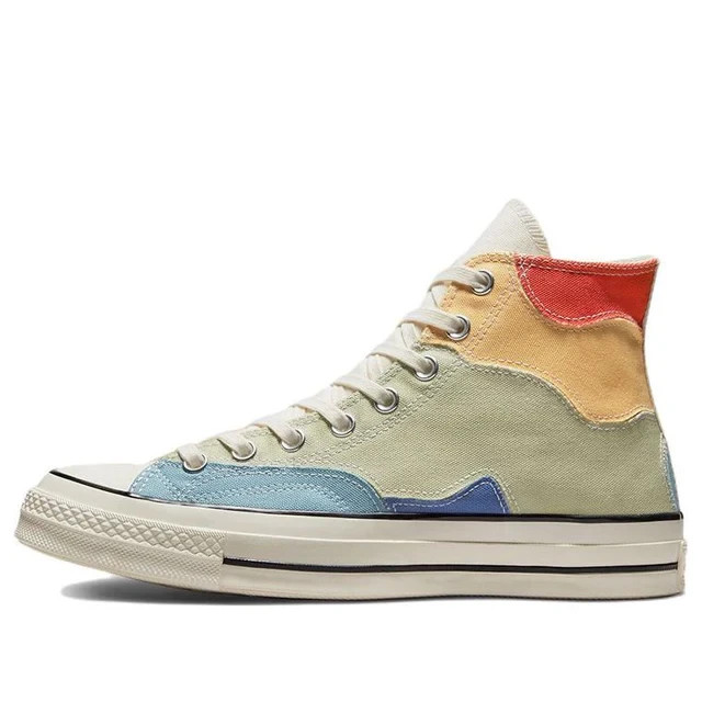 Converse Unisex Chuck 70 Crafted Patchwork Hi Top Olive Aura/Worn Blue