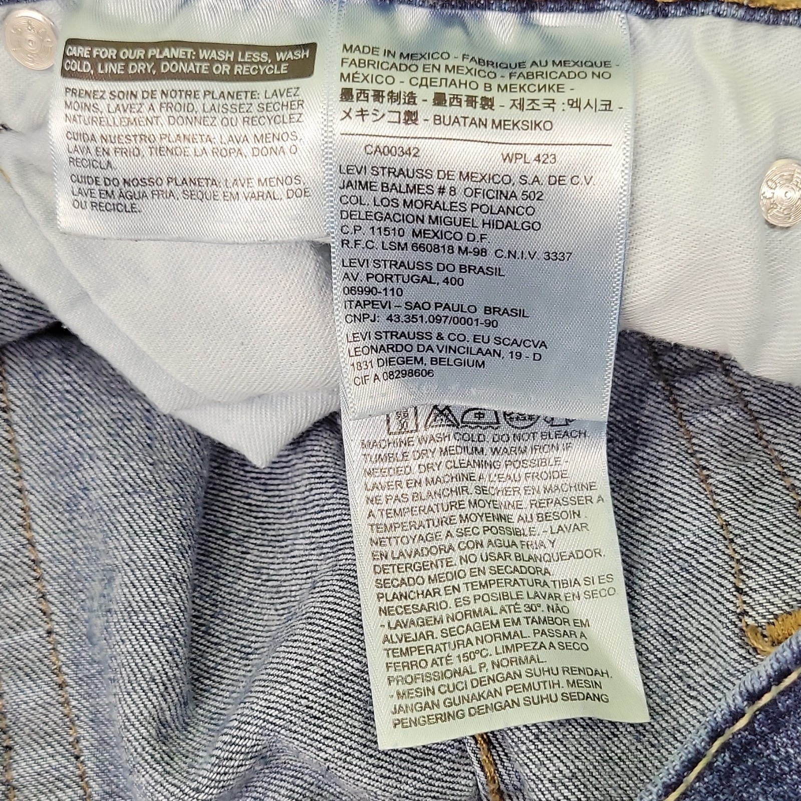 Levi’s 505 Series Men’s Blue Denim Straight Leg Jeans Regular Fit 5-Pocket