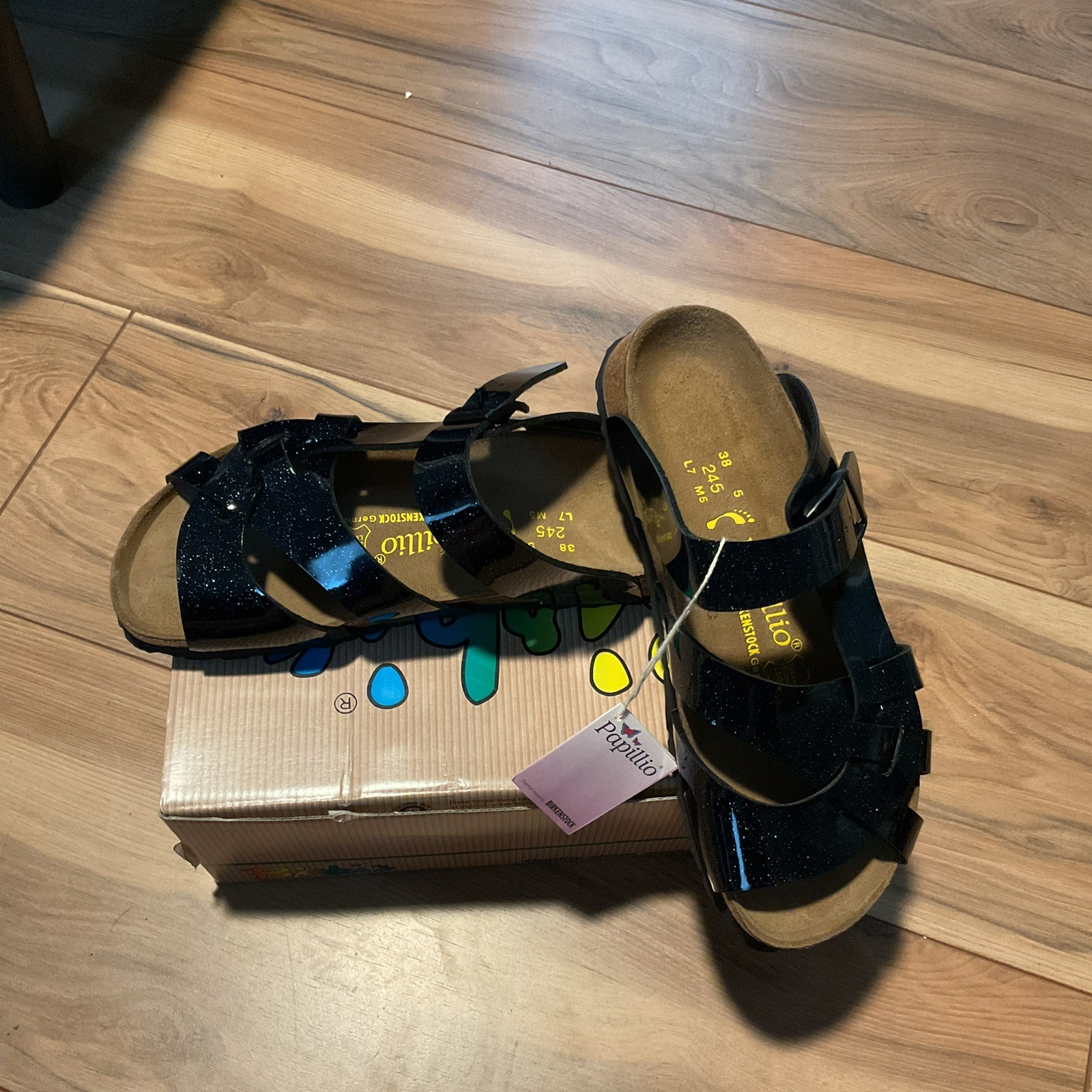 Papillio by Birkenstock Sandals sparkly, black 07 Women 38 L7 M5