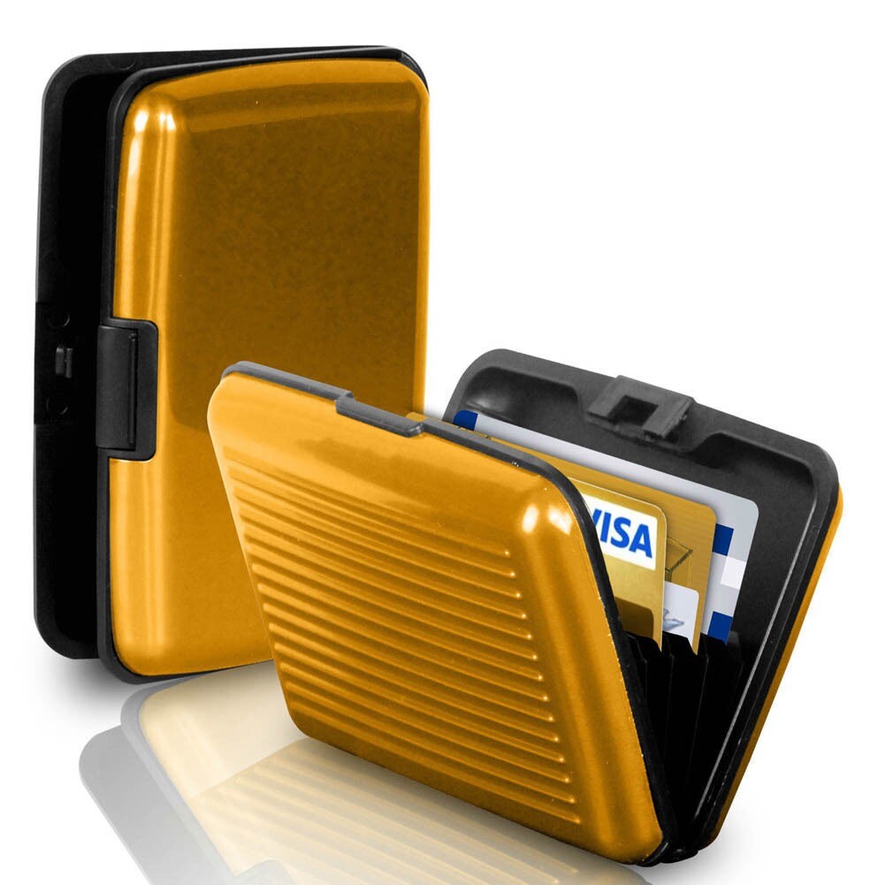 Waterproof Business ID Credit Card Wallet Holder Aluminum Metal Pocket Case Box