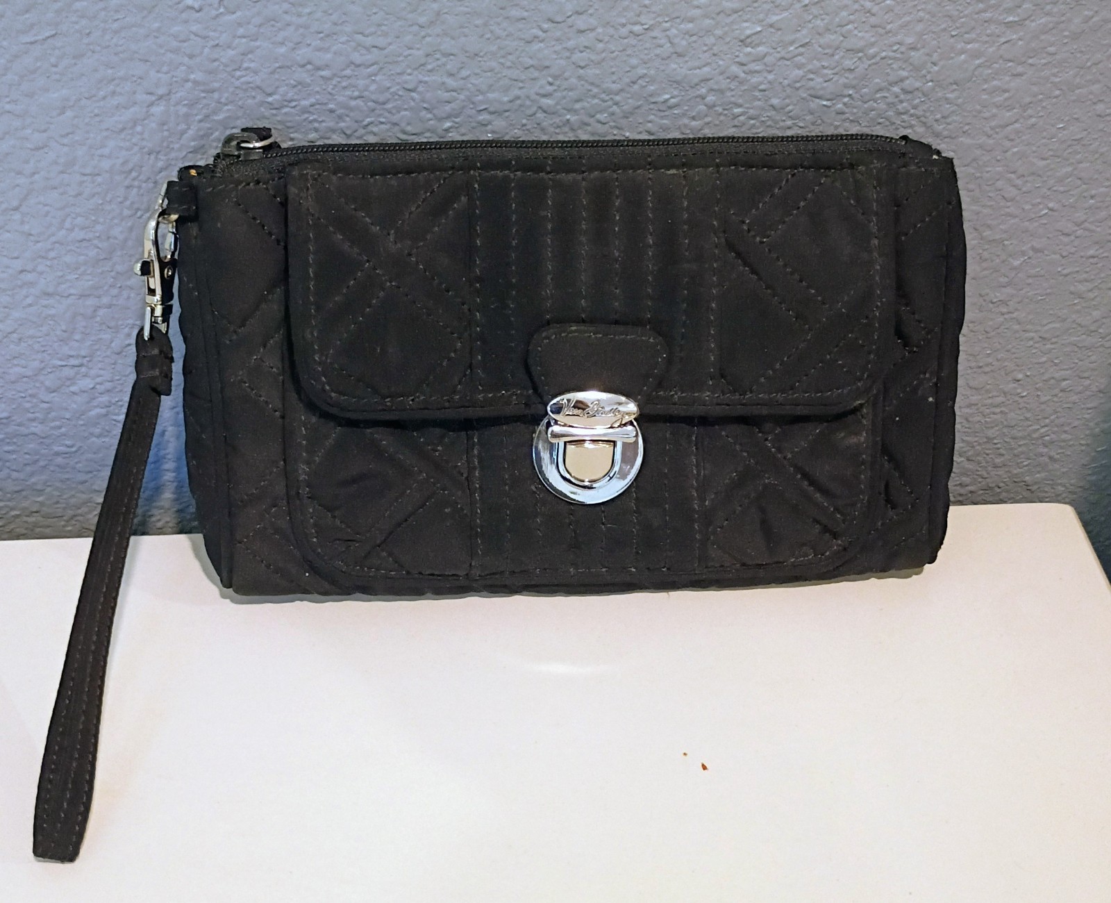 vera bradley Push Lock Quilted Wristlet