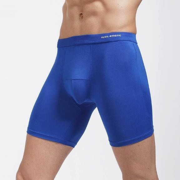 Mens Comfortable Breathable Running Speed Dry Bulge Pouch Boxer Briefs Shorts