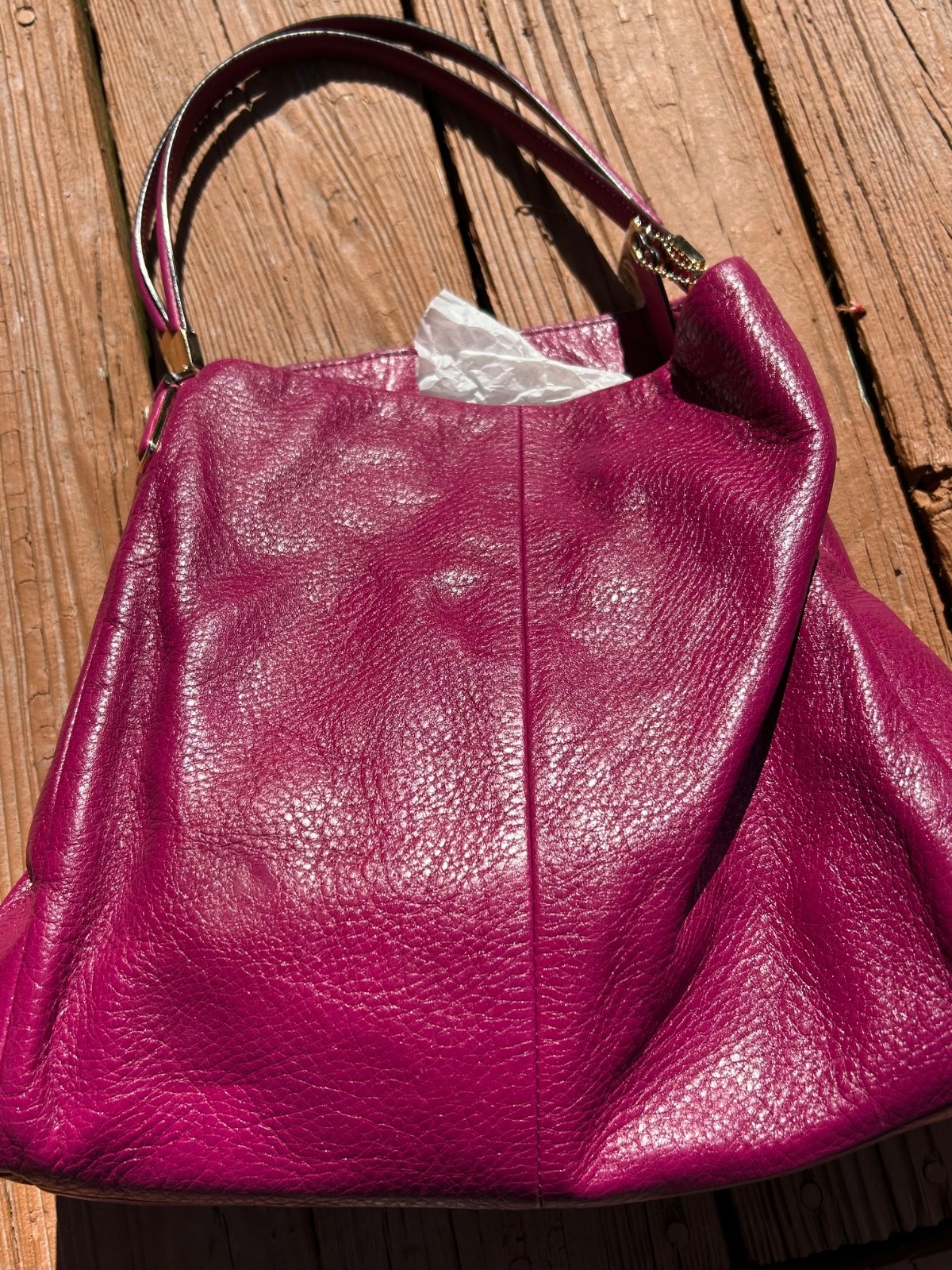 Coach #26224 Madison leather Phobe Shoulder Bag pink