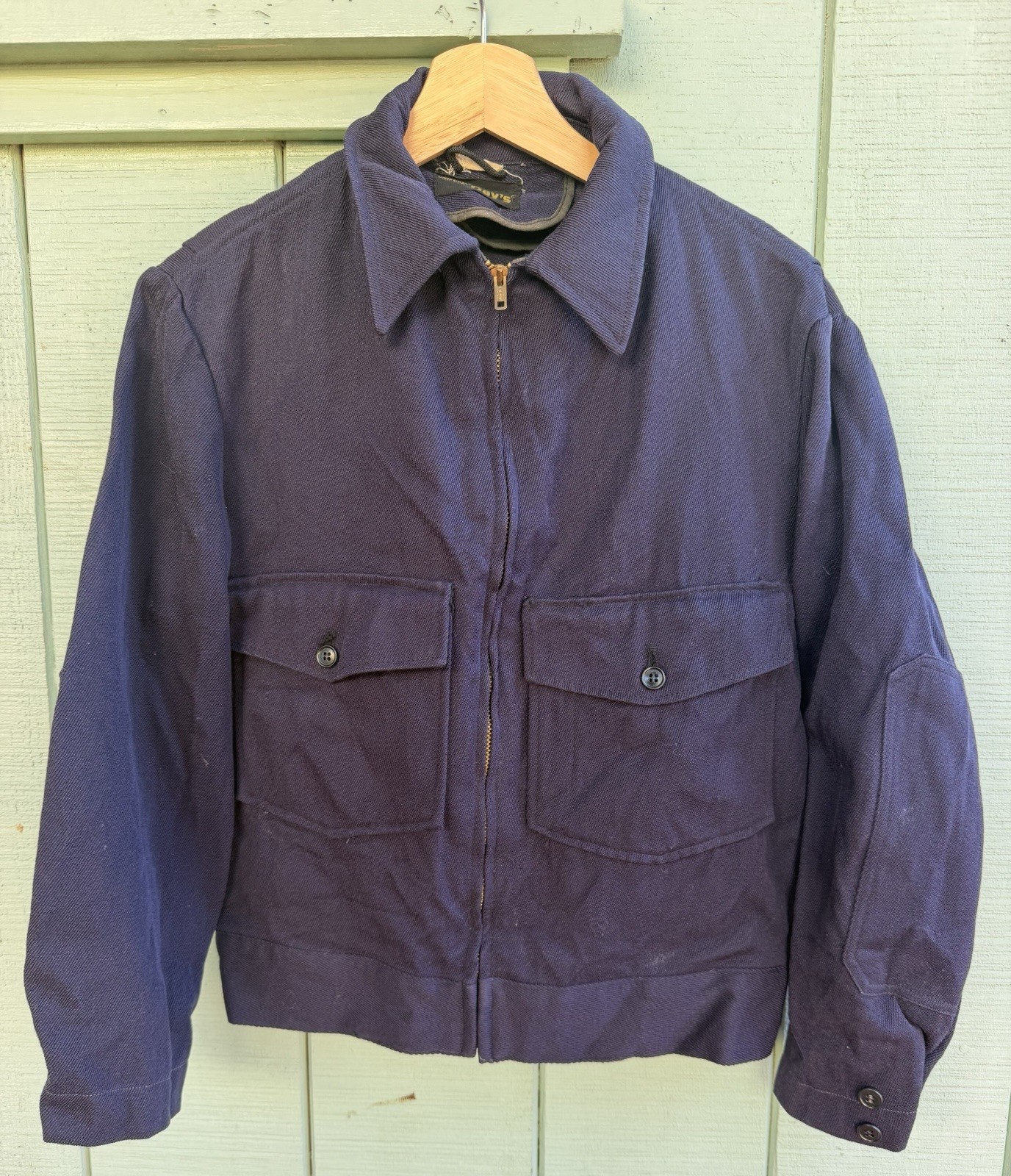 vintage 1950s Uniforms by Days jacket whipcord Eisenhower workwear boxy USA