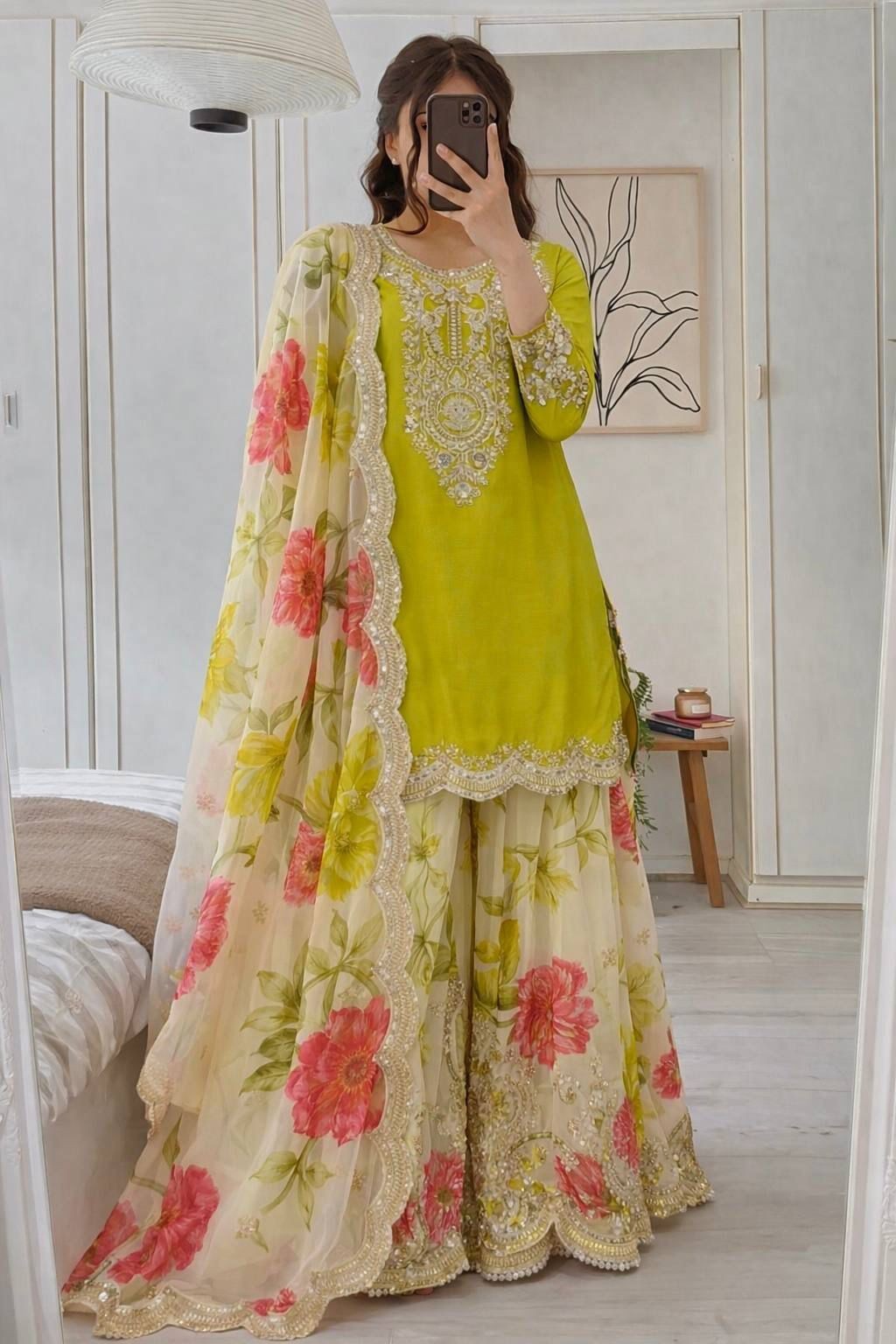 SALWAR KAMEEZ PAKISTANI INDIAN WEDDING PARTY WEAR DRESS BOLLYWOOD SUIT SHARARA