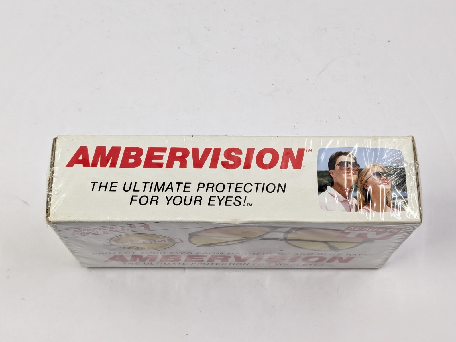 AMBERVISION UV & BLUE RAY SUNGLASSES Tele Brands As Seen on TV ** NEW SEALED **