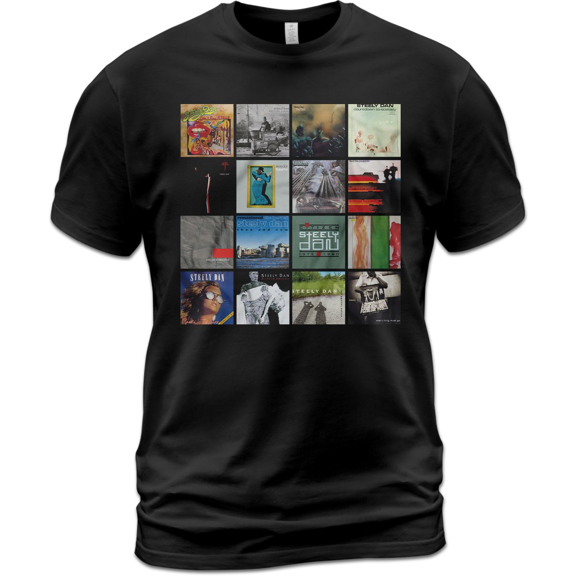 Cotton T-Shirt Steely Dan Discography Two Against Nature Pretzel Logic
