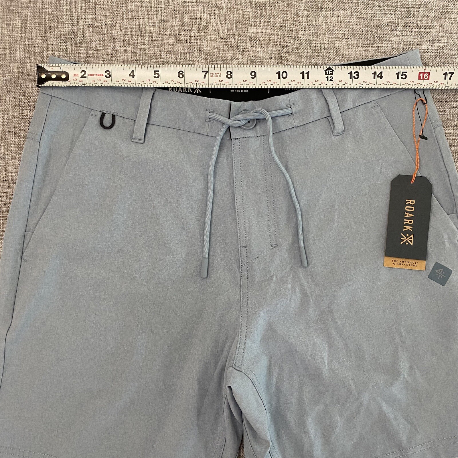 Roark Hybro Hybrid Mens 30 Amphibious Stretch Shorts Blue NWT
