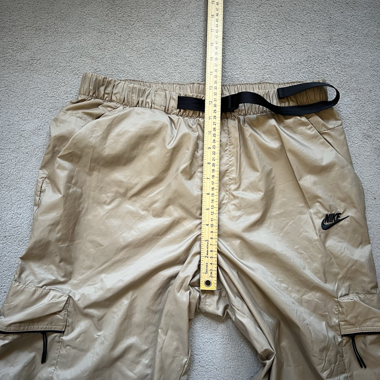 Nike Pants Mens Large Brown ADV Atheltic Swoosh Tech Cargo Lined Woven Joggers