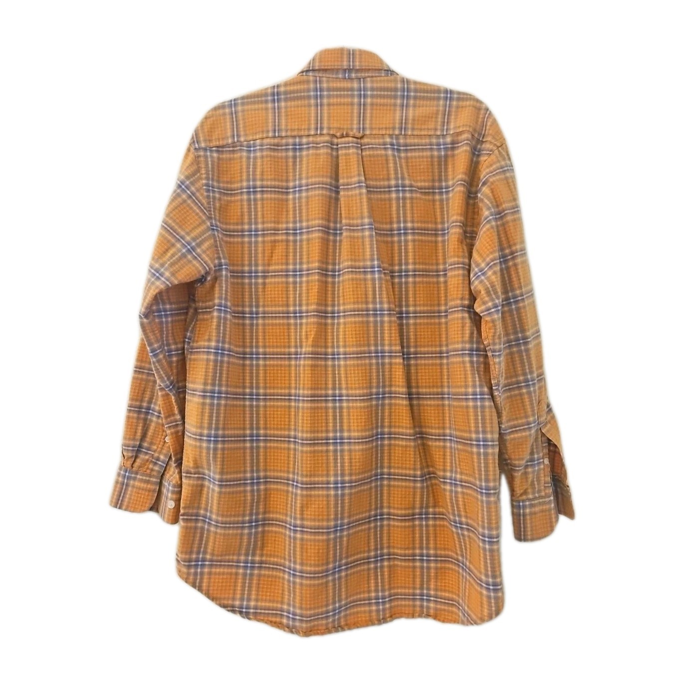 Duck Head Classic Oxford 100% Cotton Orange Plaid Button Down Shirt Men’s Size L