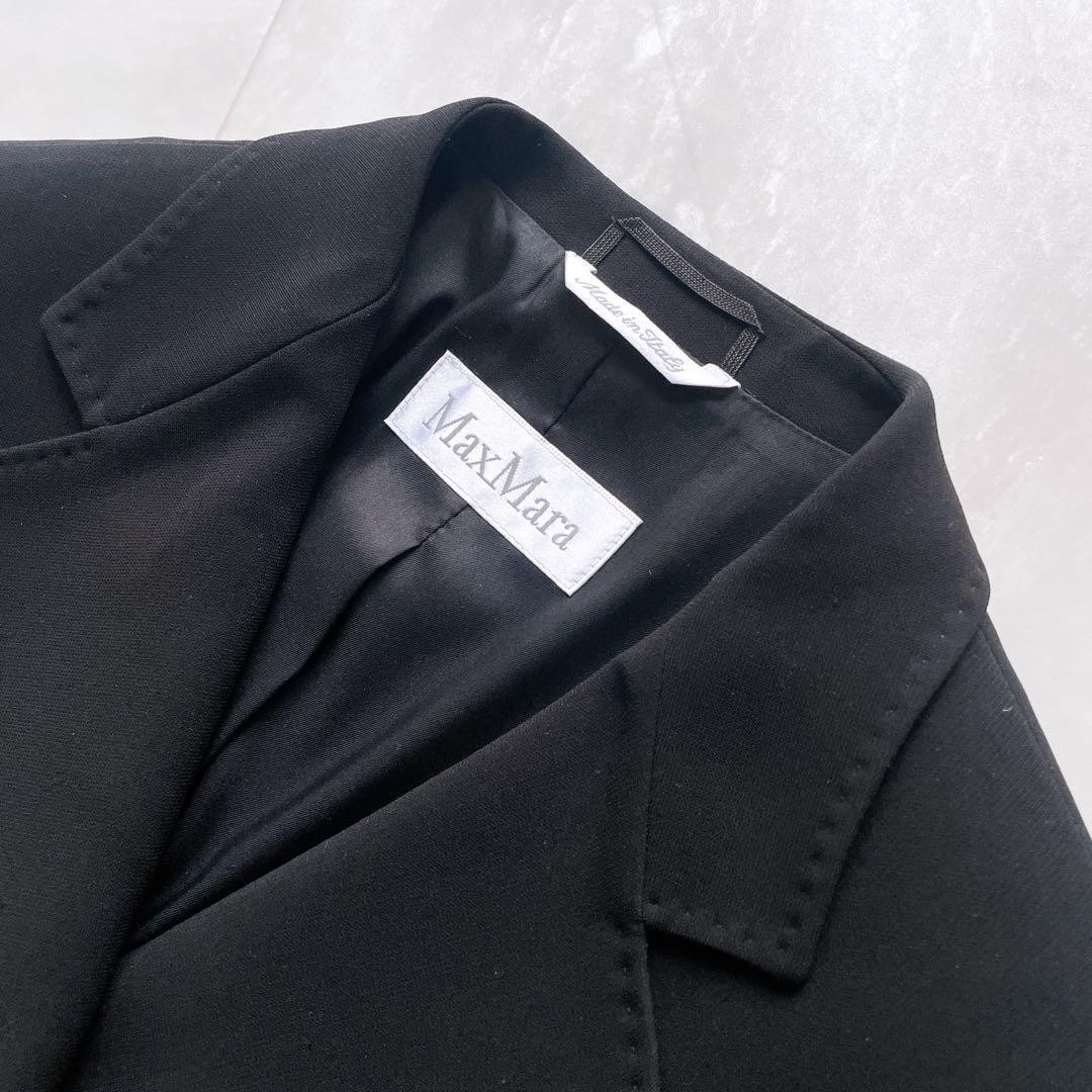 Max Mara tailored jacket for women, triacetate, black, size XL