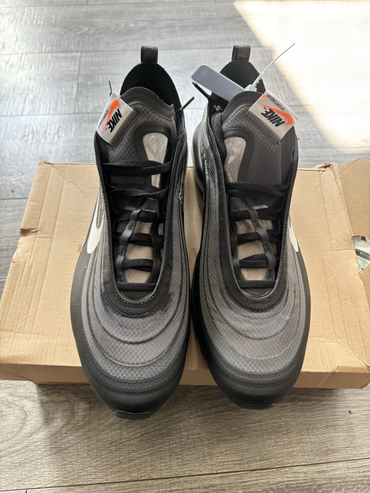 Size 13 – Nike Air Max 97 Off-White Black – New