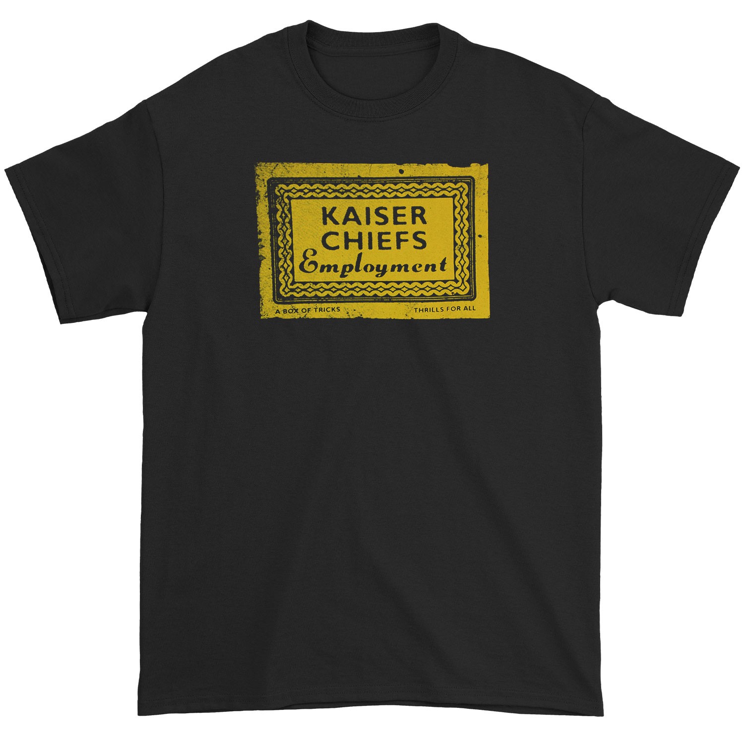 Men’s Kaiser Chiefs Employment A Box Of Tricks Thrills For All T-shirt Small