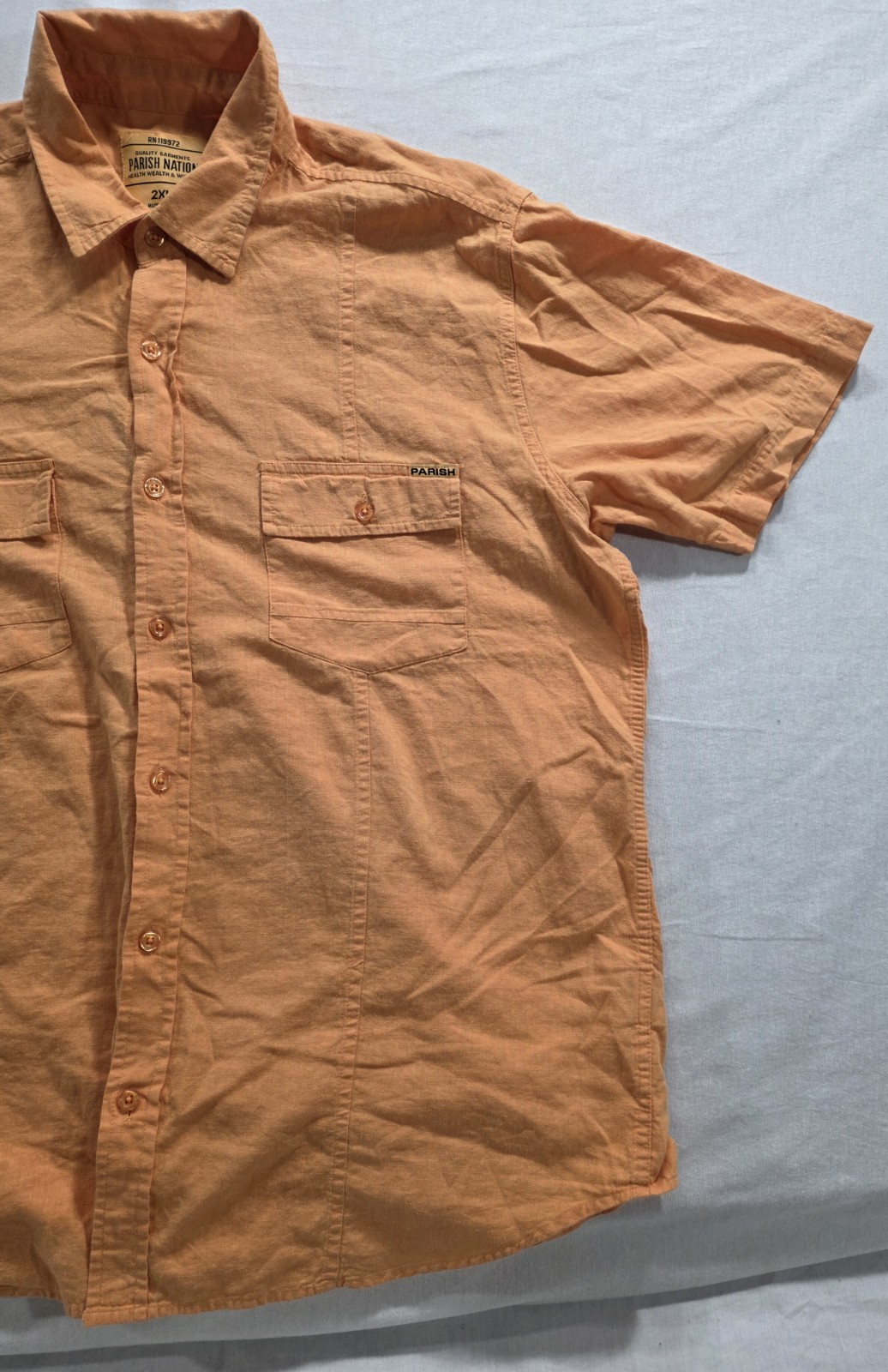 2005-2012 Parish Nation Linen-Cotton Utility Shirt Men’s 2XL