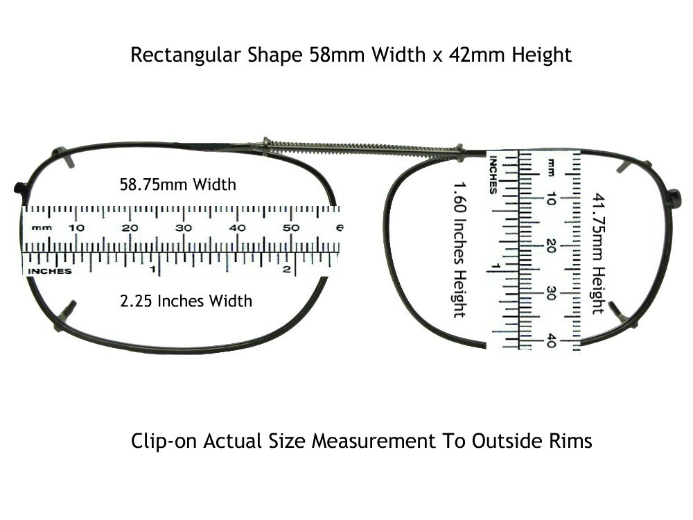 Rectangular Shape Polarized Clip-on Sunglasses