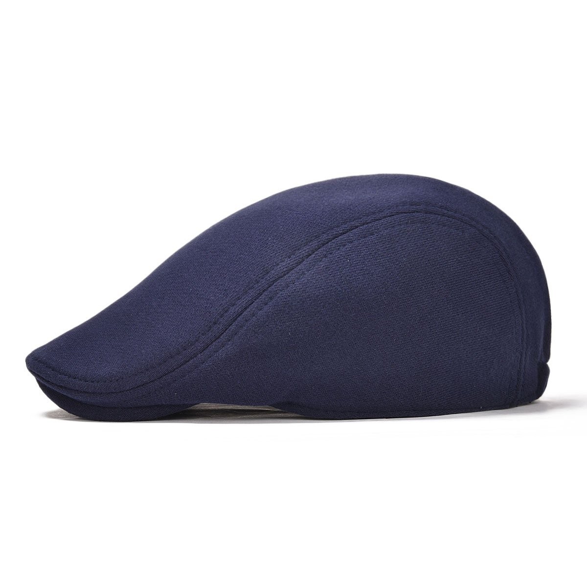Men Cotton Newsboy Cap Soft Fit Cabbie Hat
