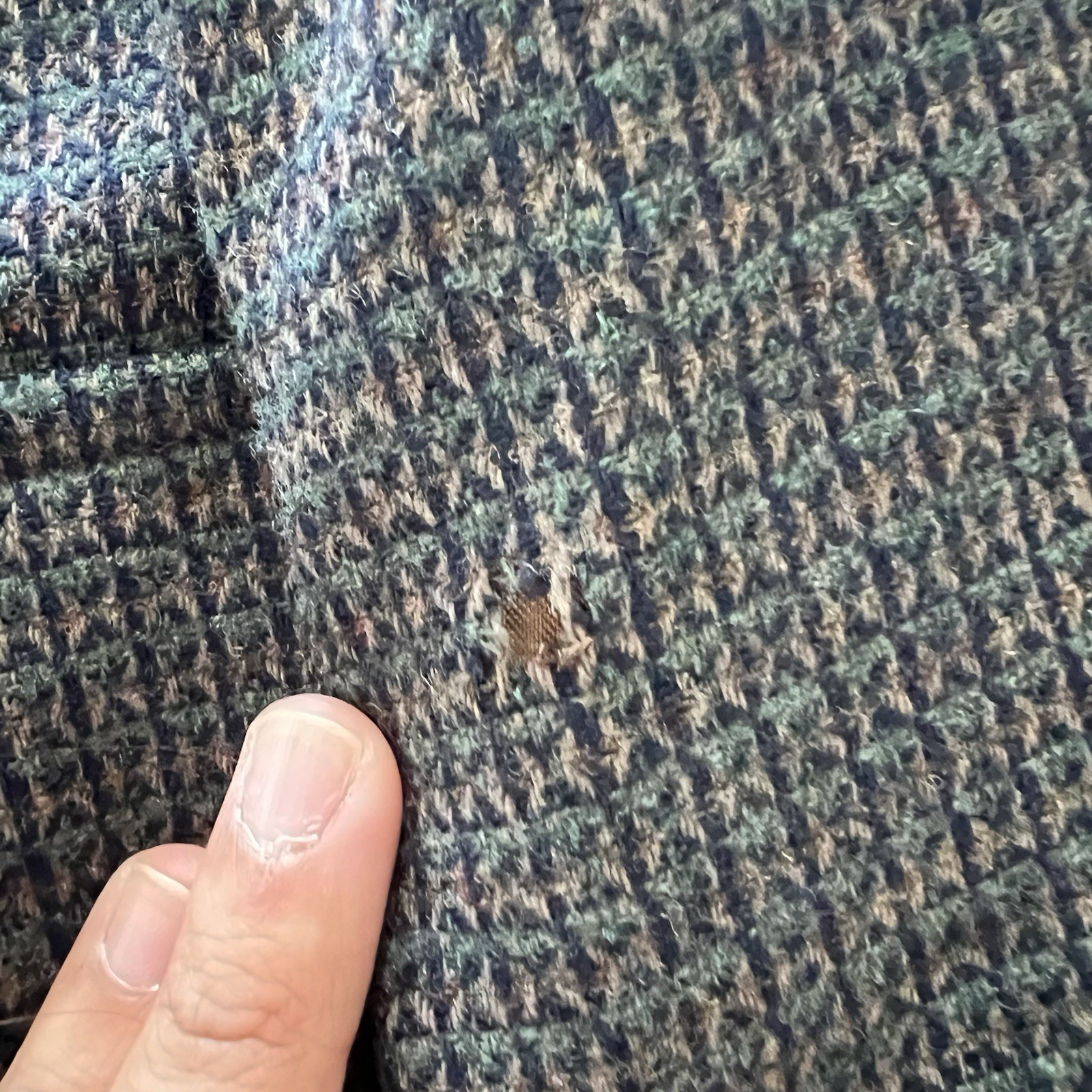 Pendleton 2 Button Blazer Men’s 44 L Elbow Patches Tweed Sport Jacket Brown