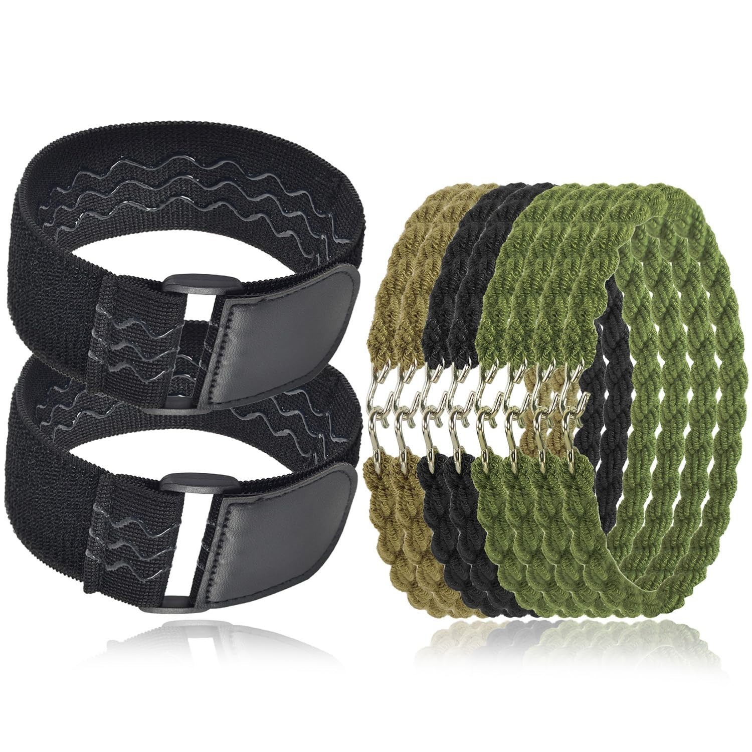 10PCS Boot Blousers Military, 2PC-Upgraded Boot Blousing Straps Nylon – 8PC