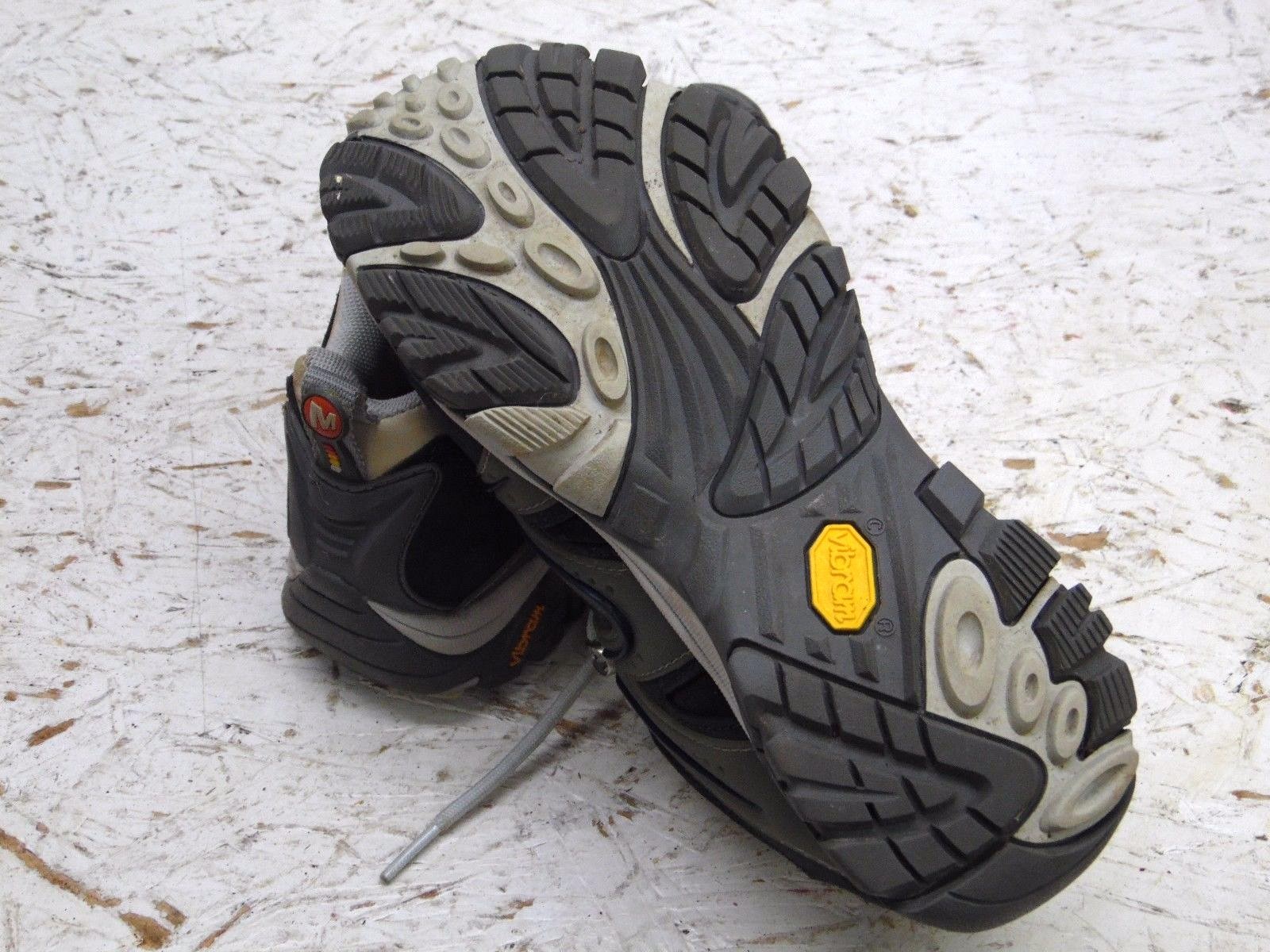 MERRELL REACTOR Leather Hiking/Cross Training Shoes Womens 6 Navy/Gray