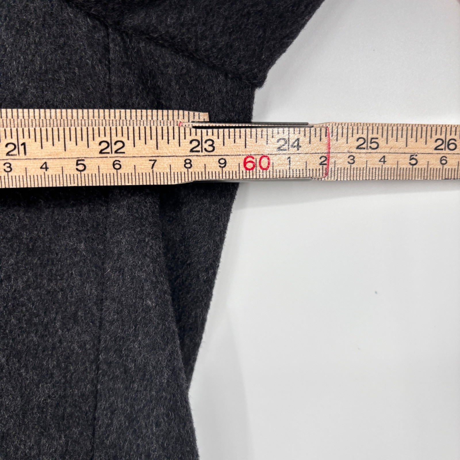 Ermenegildo Zegna Soft Wool Overcoat Charcoal Button Front Notched Collar IT 52