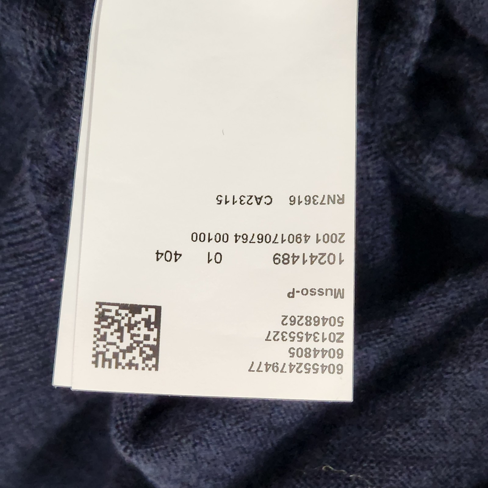 Hugo Boss Sweater Mens Large Blue Musso Turtle Neck Virgin Wool Yarn Fits Medium