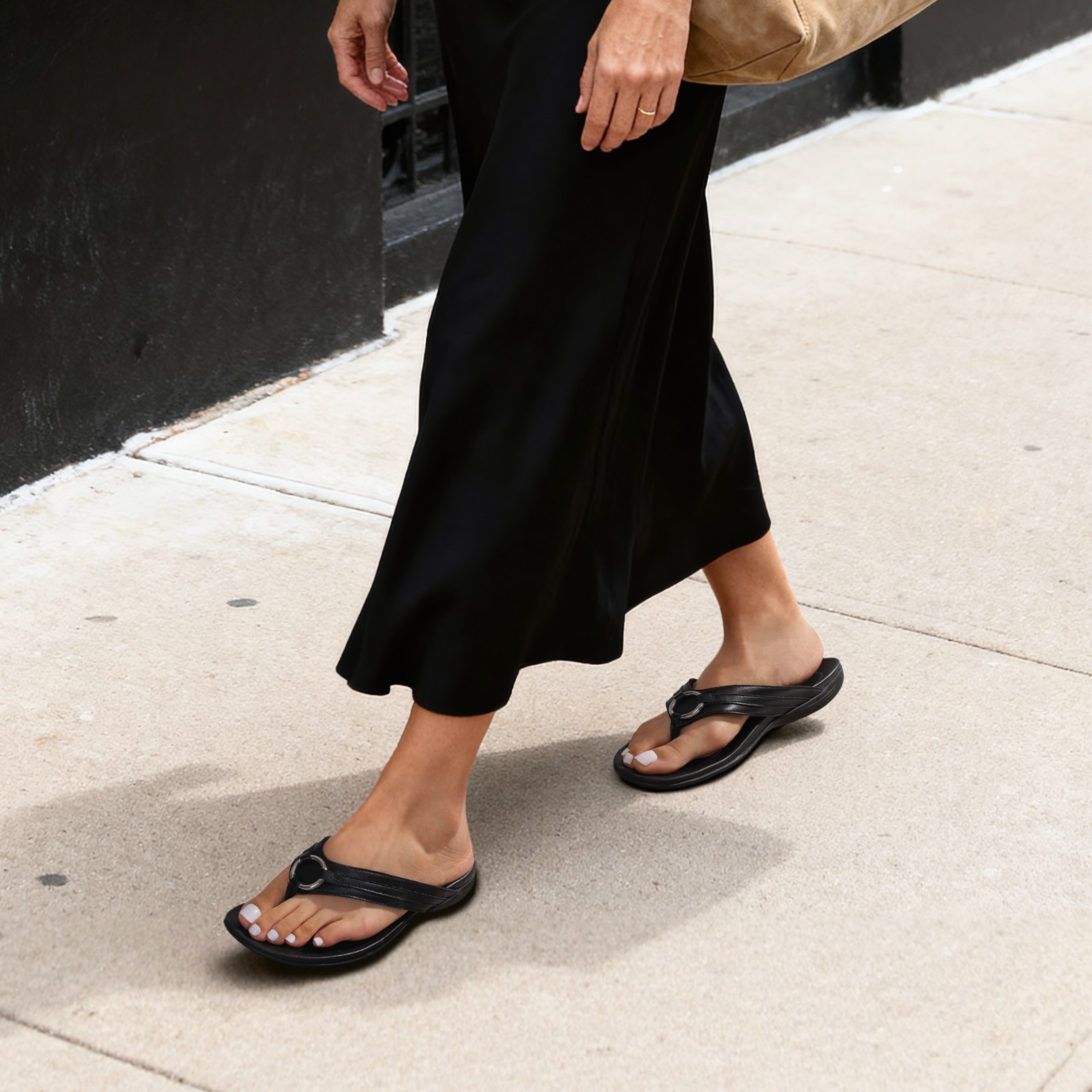 Women Arch Support Flip Flops Vacation Beach Walking Quick-Dry Thong Sandals NEW