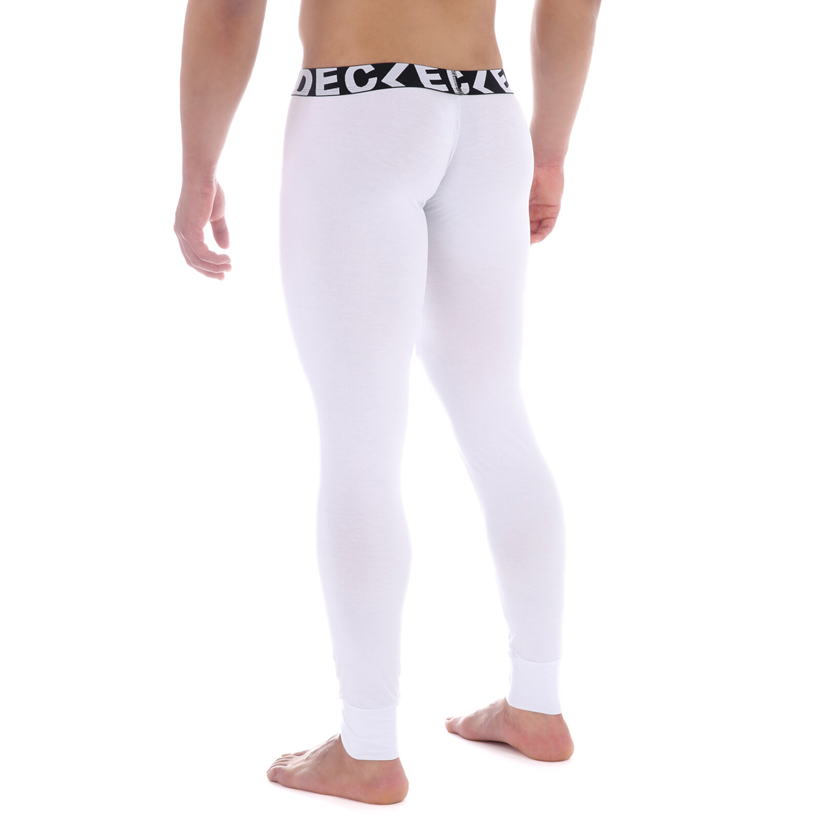 Men Long Johns Thermal Underwear Leggings Open Crotch Pants Pajamas Modal