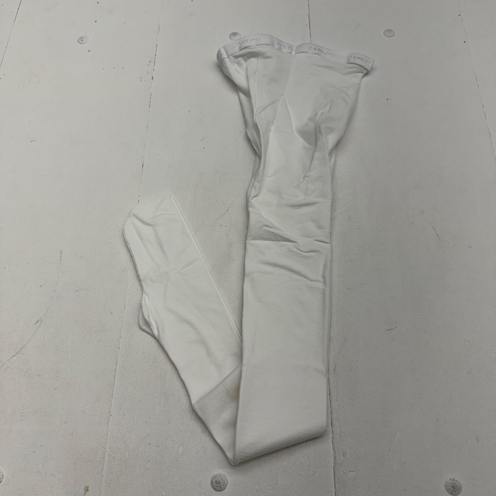 Capezio Leggings Mens 2XL White Footed Back Seam Ballet Opaque Underwear MT11