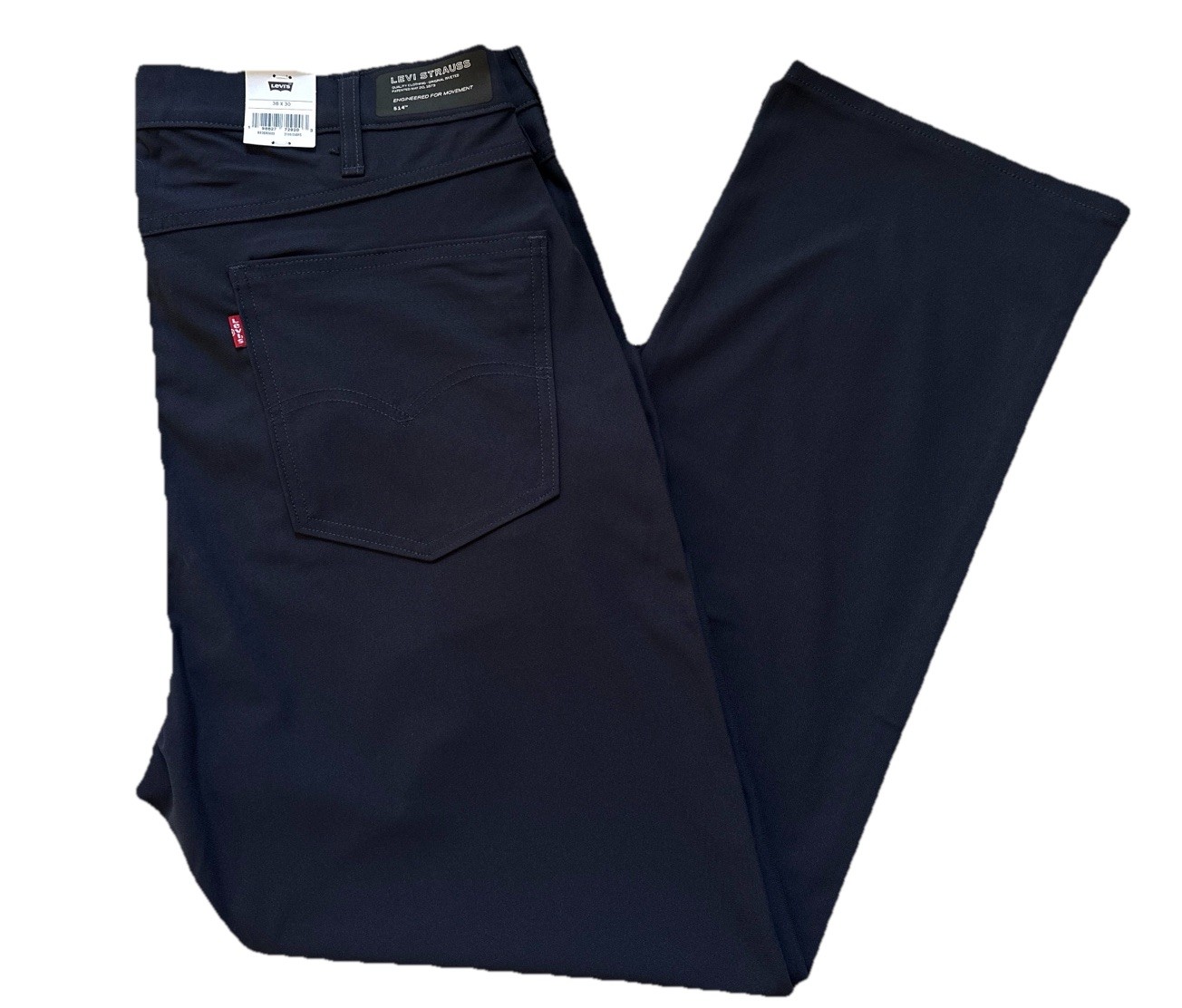 Levi’s Men’s 514 Straight Tech Pants, Navy Blue