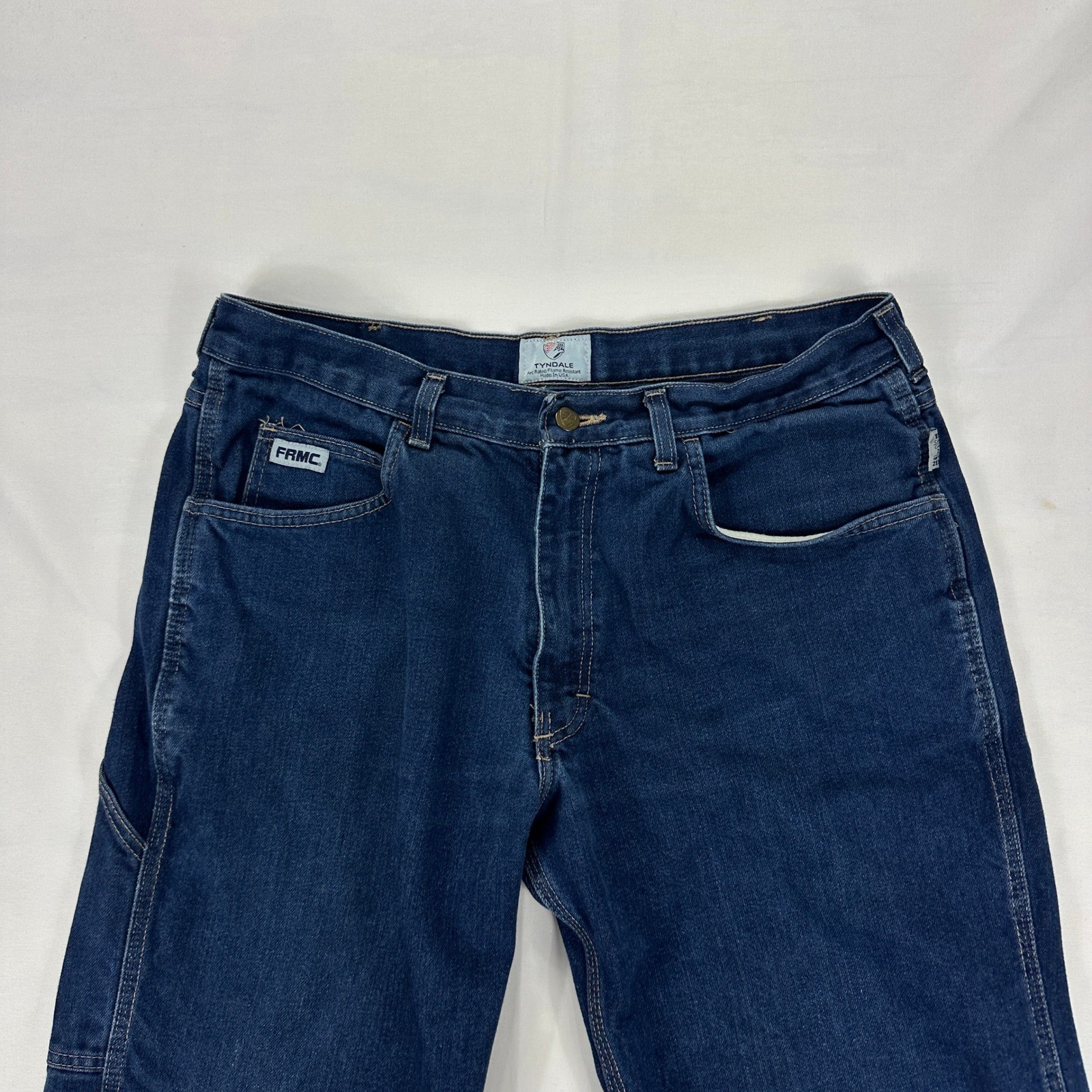 Tyndale FR F290T Flame Resistant Jeans Straight Leg Blue Denim 35×32 USA