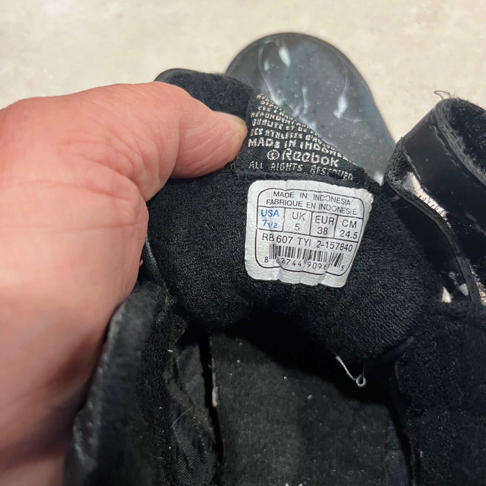 Unique Reebok Freestyle Black/ White Classic High Top Lace Up Women’s Size 7.5