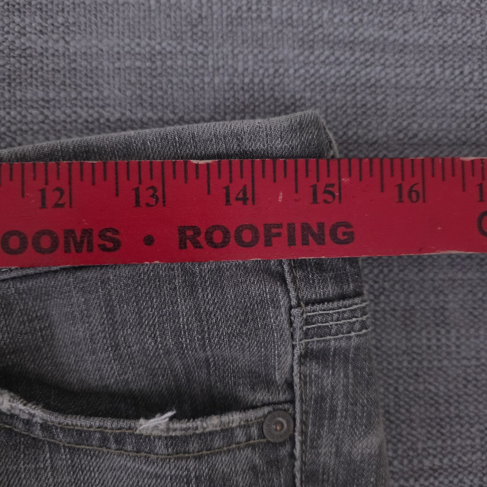 NWT Seven For All Mankind Flynt Gray Jeans Bootcut Size 27 (29×33.5) Made In USA