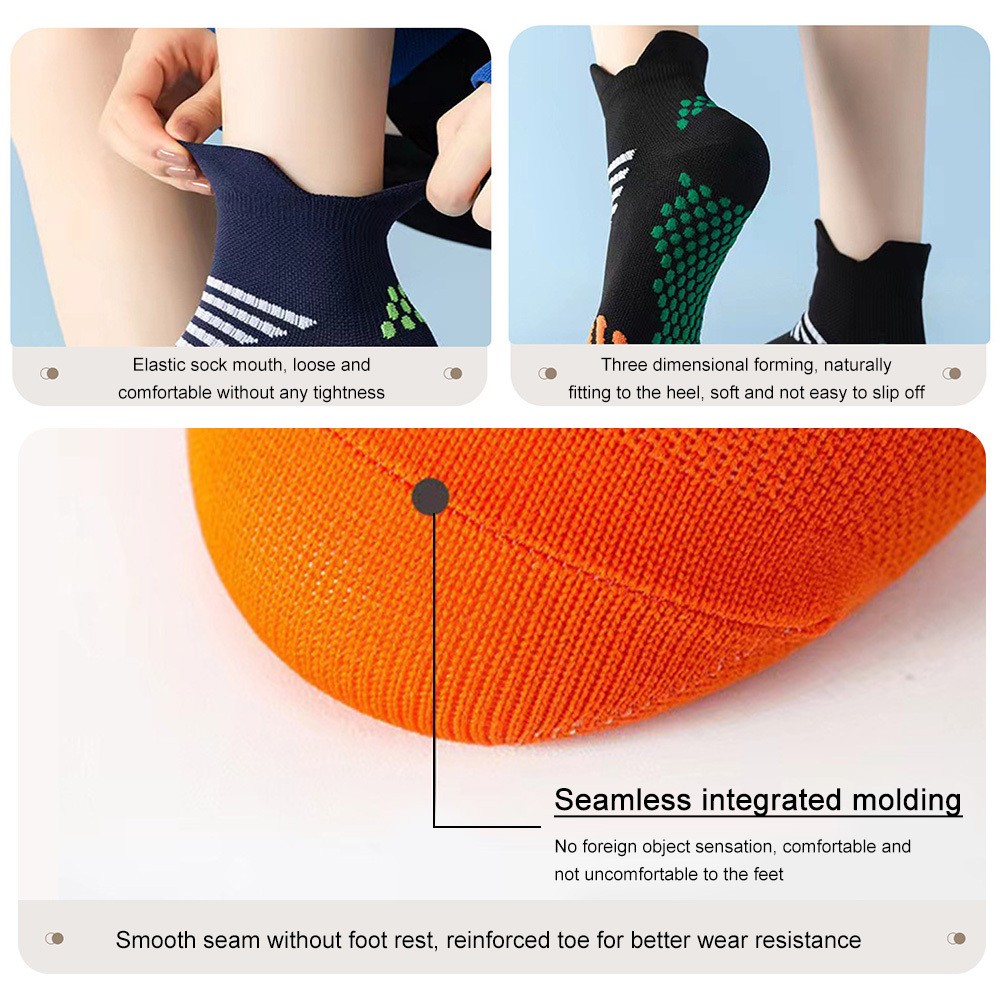 (3-12Pairs) Compression Low Cut Ankle Cotton Cushion Athletic Running Socks -USA
