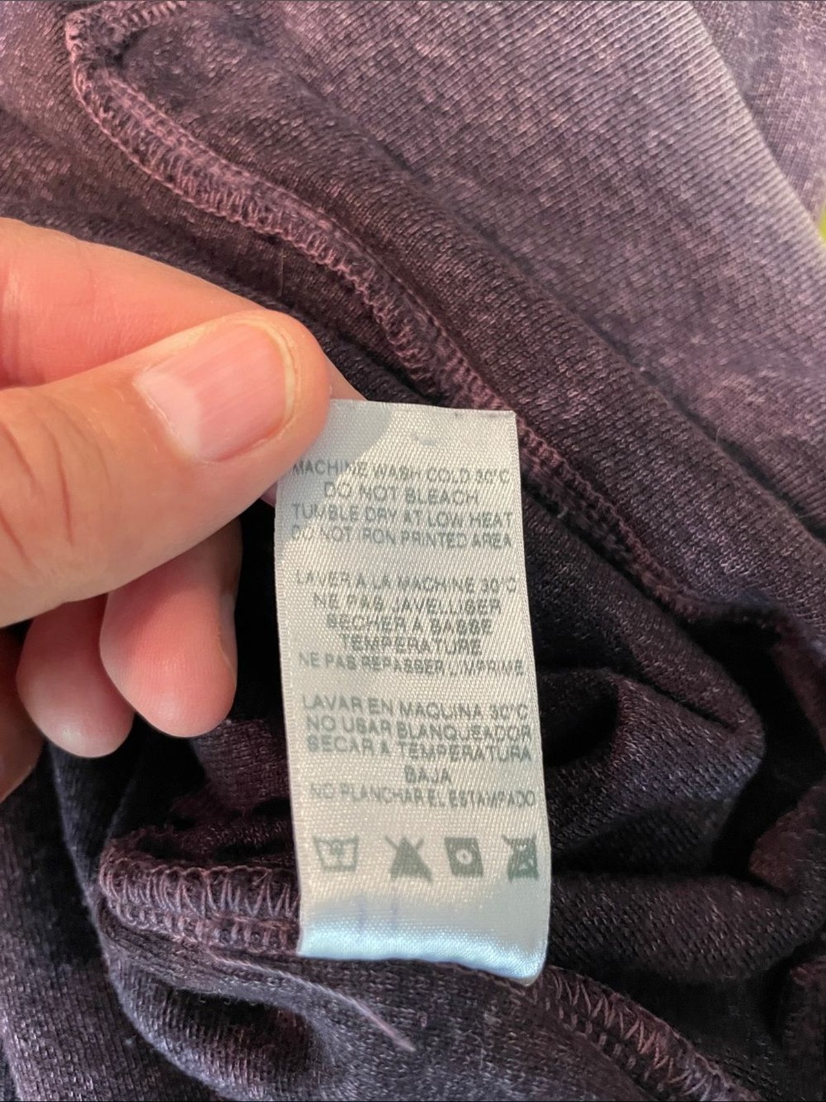 Sundry Zip-Up Hoodie in Heathered Purple Sz 3 Large
