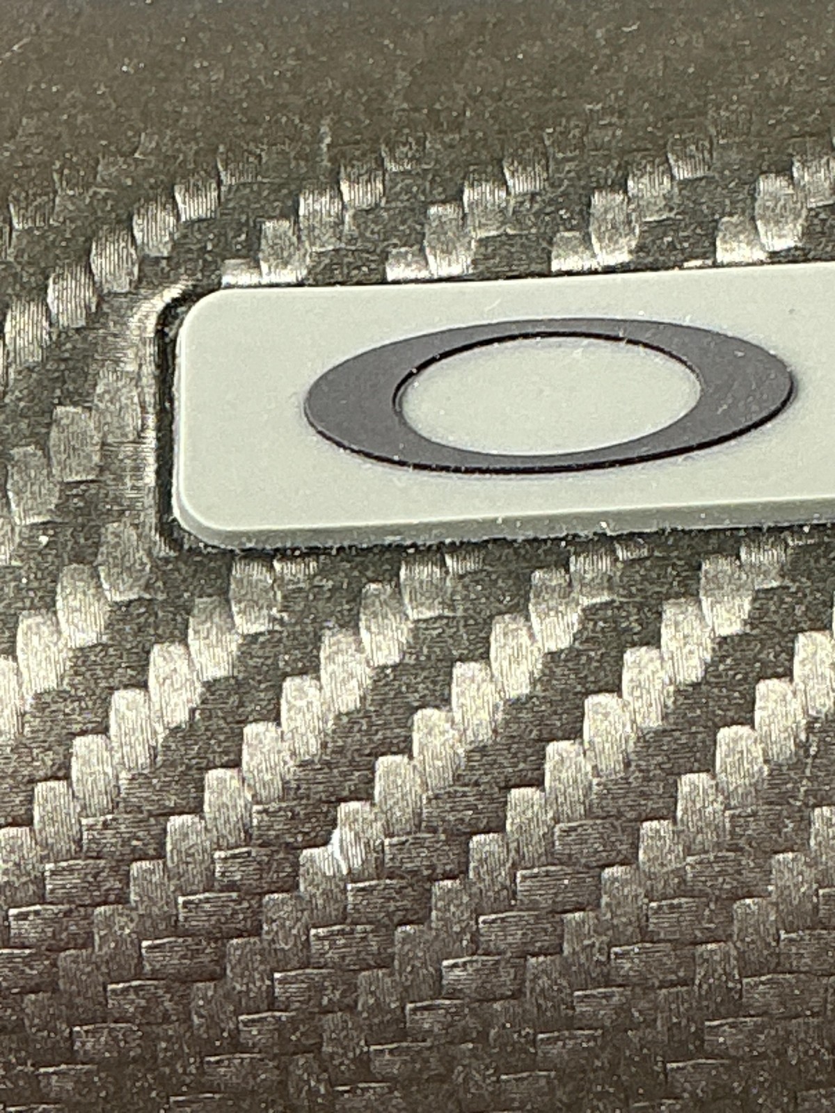 Oakley Sunglasses Case Black Synthetic Carbon Fiber Hard Shell Protective