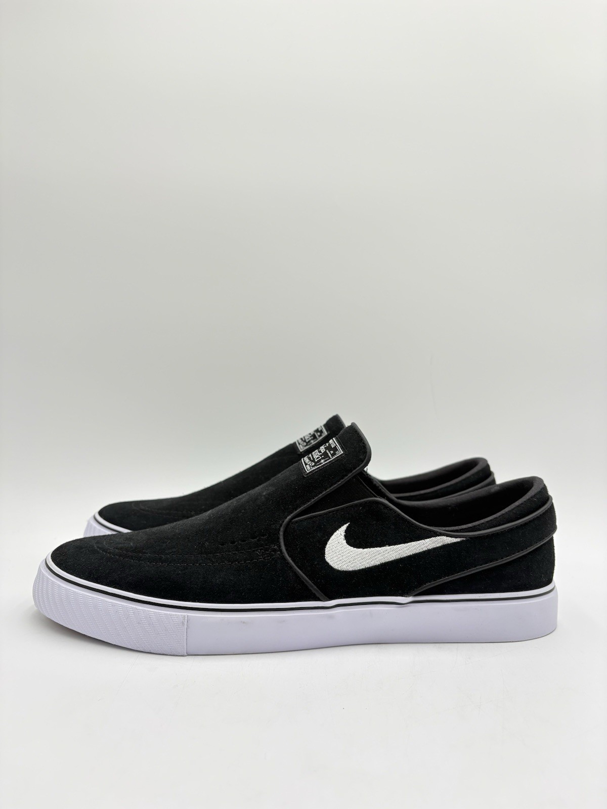 Nike Men’s SB Janoski+ Slip Size 11.5 Black White |FN5893-001|