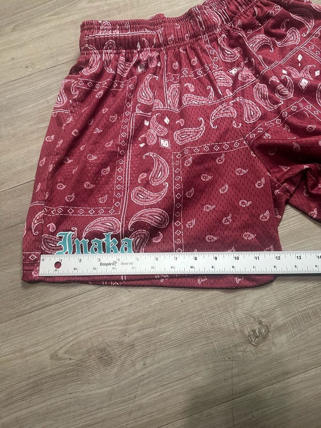 Inaka Power Red Velvet Shorts