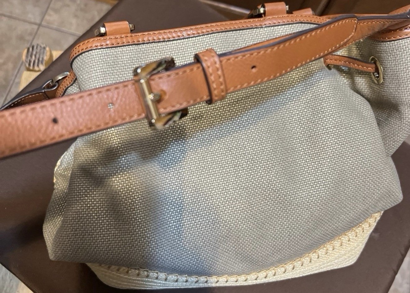Michael Kors Marina Espadrille tote signature Hamilton east west satchel￼