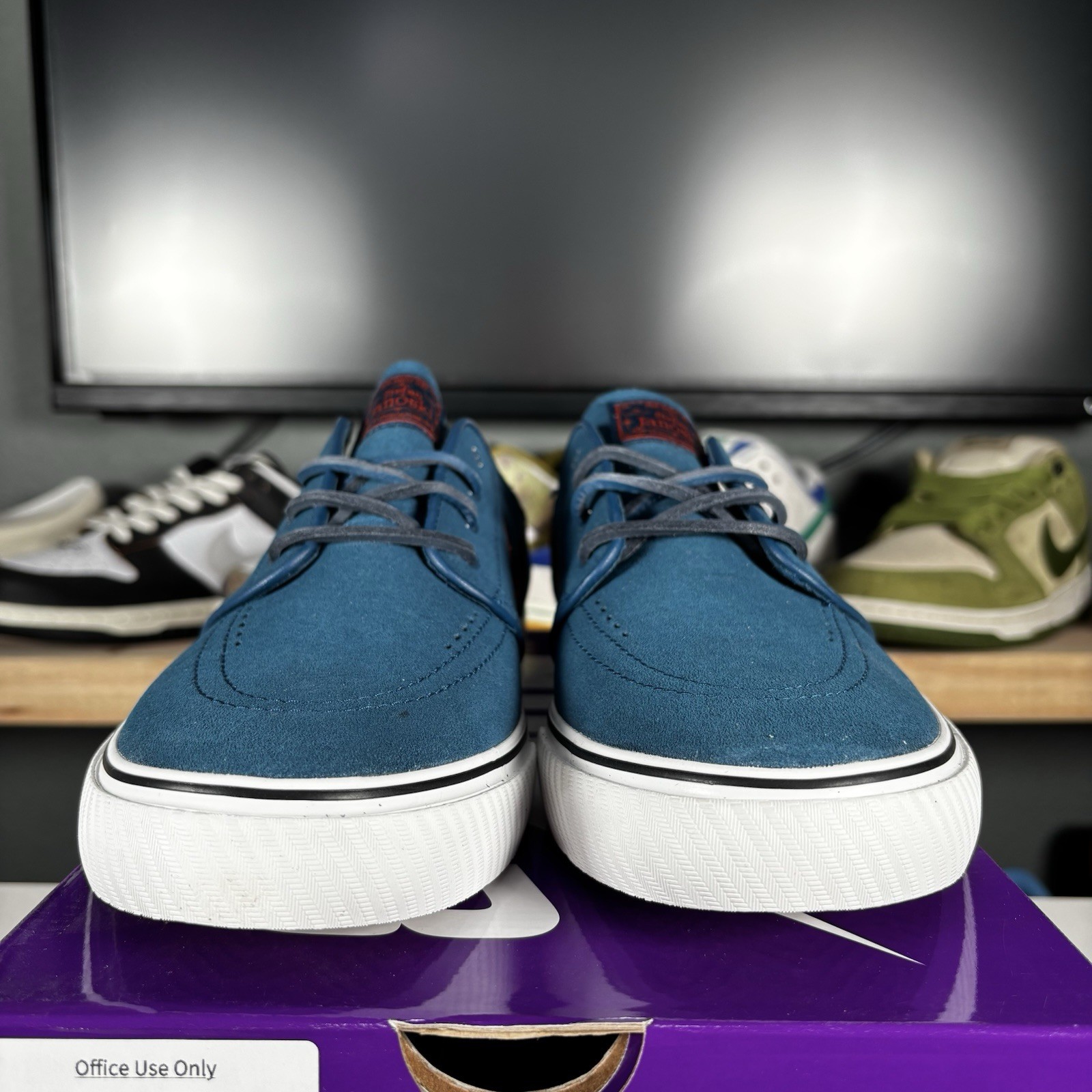 Size 9.5 – Nike Zoom Stefan Janoski OG+ SB Blue Force Campfire Orange
