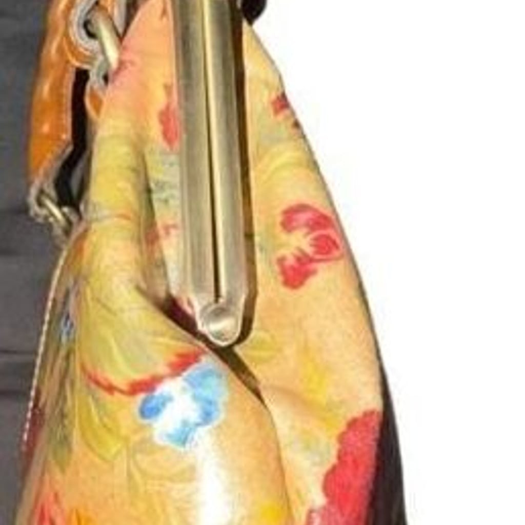 Patricia Nash Marcaria Floral Print Leather Frame Satchel